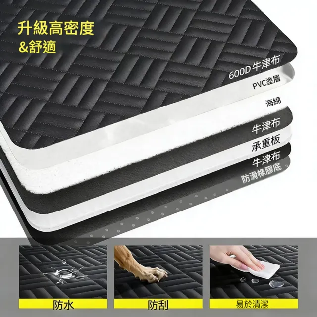 【IPSKY】全包圍車用寵物墊 後座防水保護墊 可拆洗汽車墊 防抓耐磨不沾毛 側翼加高保護車門