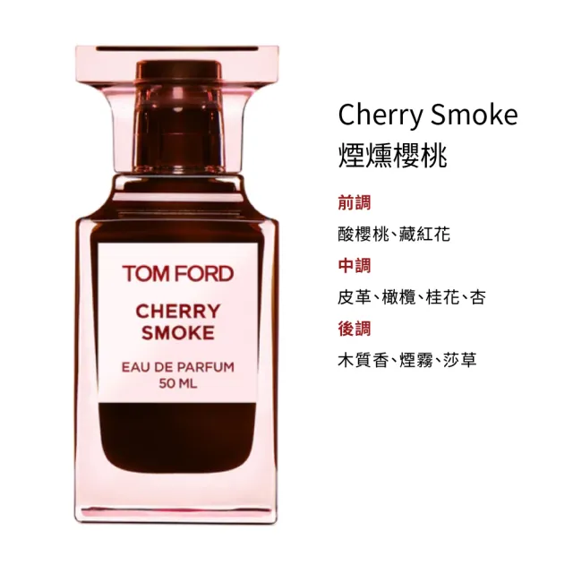 【TOM FORD】私人調香淡香精 50ml(蜜桃狂想/煙燻櫻桃/東方旅人/失落櫻桃/電光櫻桃/情慾無花果)