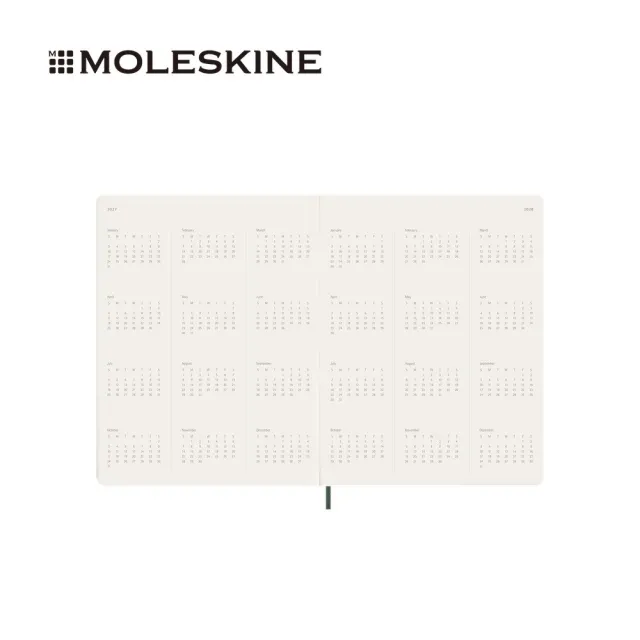 【MOLESKINE】2027 Essential 15個月週記軟皮手帳-XXL/綠