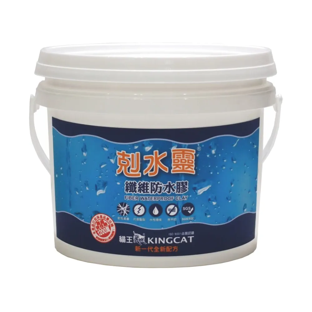 【特力屋】貓王 新剋水靈防水膠 特白 2.7L