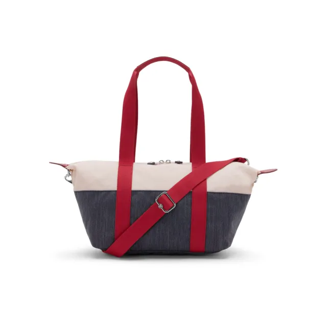 【KIPLING】牛仔拼接大容量兩用包-ART BAGUETTE 女包