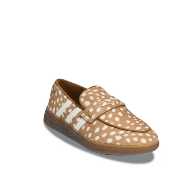 【adidas 愛迪達】W Originals Handball Spezial 麂皮鹿紋 棕白 小鹿 樂福鞋 女鞋 LC3889