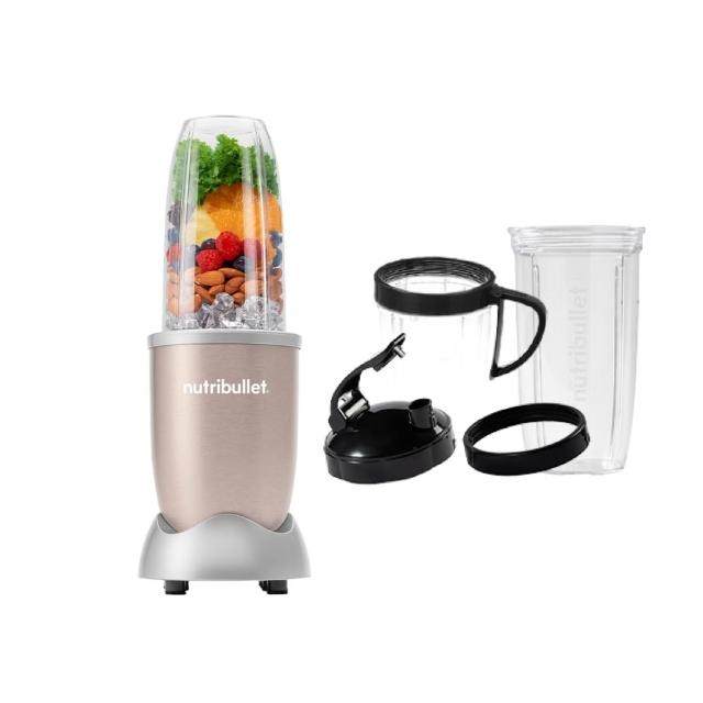 【nutribullet 紐粹樂】900瓦Pro強效營養瞬萃果汁機NB-201(香檳金/登記送珂珂透洗碗精)