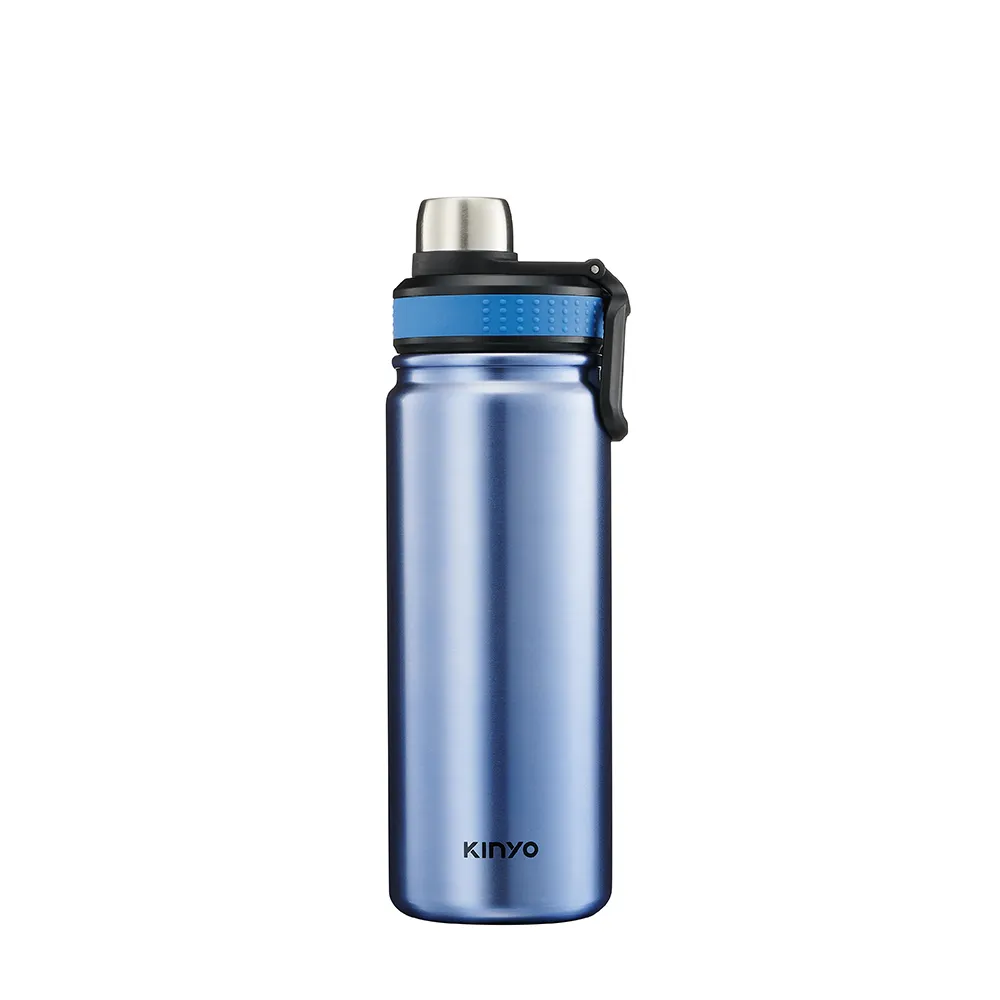 【KINYO】不鏽鋼雙層真空運動瓶650ml(KIM-4030)