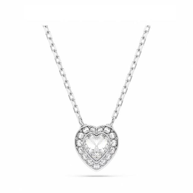 【SWAROVSKI 施華洛世奇】官方直營 Ariana Grande x Swarovski 鏈墜 心形 愛心 鍍白金色 | 5720852