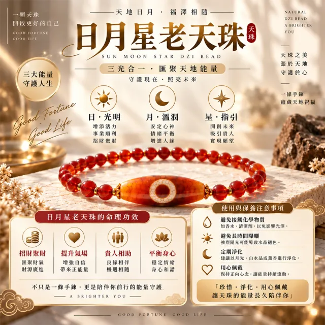 【林海陽】日月星老天珠