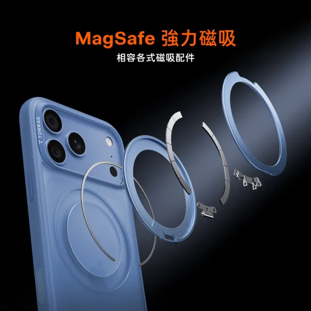 【TORRAS 圖拉斯】Ostand O1 Guardian iPhone 18系列 360度支架防摔手機殼