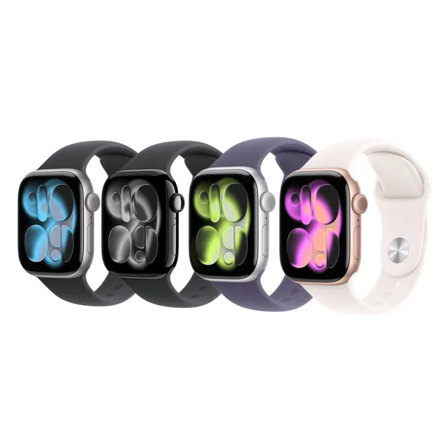 迪士尼製冷扇組【Apple】Apple Watch Series 11 GPS 42mm(鋁金屬錶殼搭配運動型錶帶)