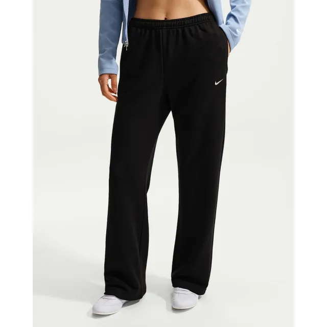 【NIKE 耐吉】長褲 女 AS W NK STDO FLC LW MR STD OH 運動 休閒 彈性 舒適 黑 (IM8107001)