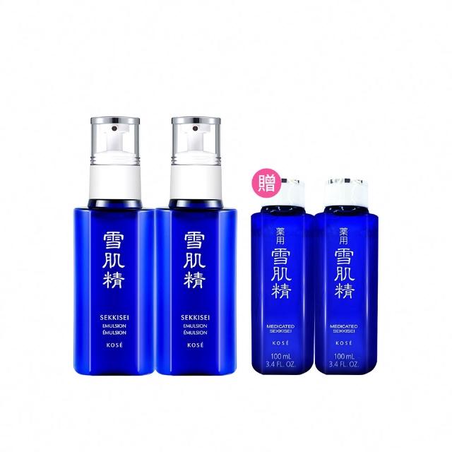 【KOSE 高絲】雪肌精乳液 140ml 二入組(極潤型/一般型 任選)