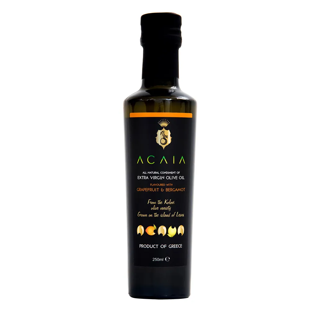 【Acaia】希臘 特級初榨冷壓橄欖油(葡萄柚佛手柑風味 250ml 單一品種不混油 酸價低於0.8%)