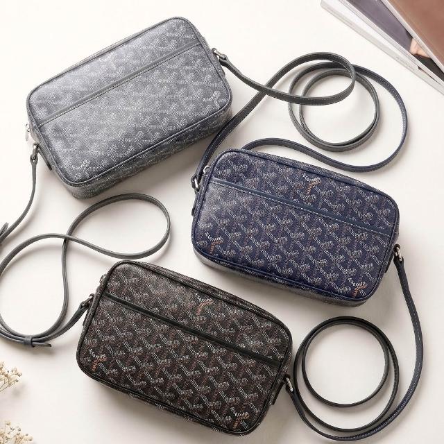 【GOYARD 高雅德】Cap-Vert PM 塗層帆布圖騰斜背相機包(多色 側背包 肩背)