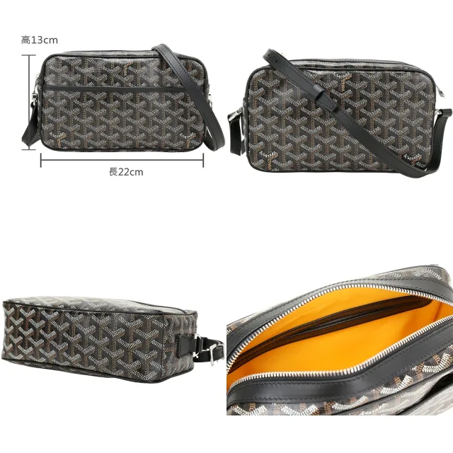 【GOYARD 高雅德】Cap-Vert PM 塗層帆布圖騰斜背相機包(多色 側背包 肩背)