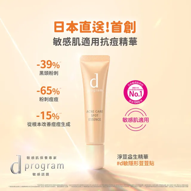【d program 敏感話題】油荳肌對策_抗痘粉刺3步驟  (水+乳+淨荳精華)