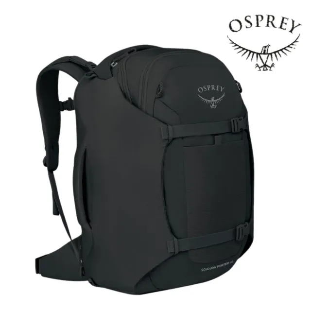 【Osprey】☆26新改款☆Sojourn Porter 46L 多功能旅行背包 Black | 背包旅行 登機包