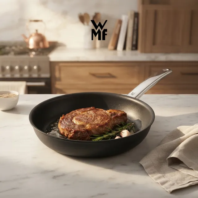 【WMF】德國製 Steak Profi 牛排專用陶瓷不沾平底鍋 24cm IH爐/電磁爐/瓦斯爐適用 煎牛排 高溫煎烤