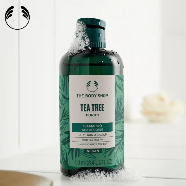 【THE BODY SHOP 美體小舖】夏日沁涼沐浴組(茶樹洗髮精250ML +薄荷沐浴膠250ML)