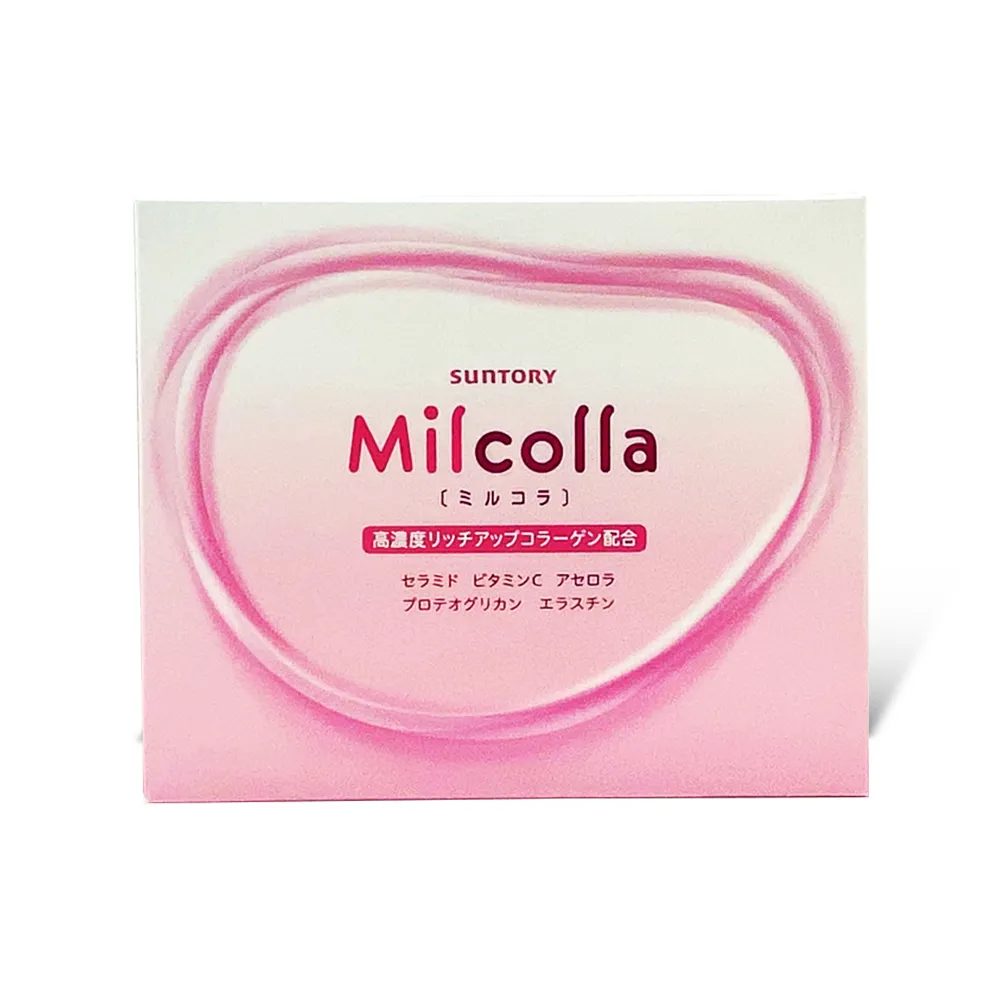 【Suntory 三得利】蜜露珂娜Milcolla膠原蛋白粉2盒(共60包)(_原廠購入有防偽標籤)