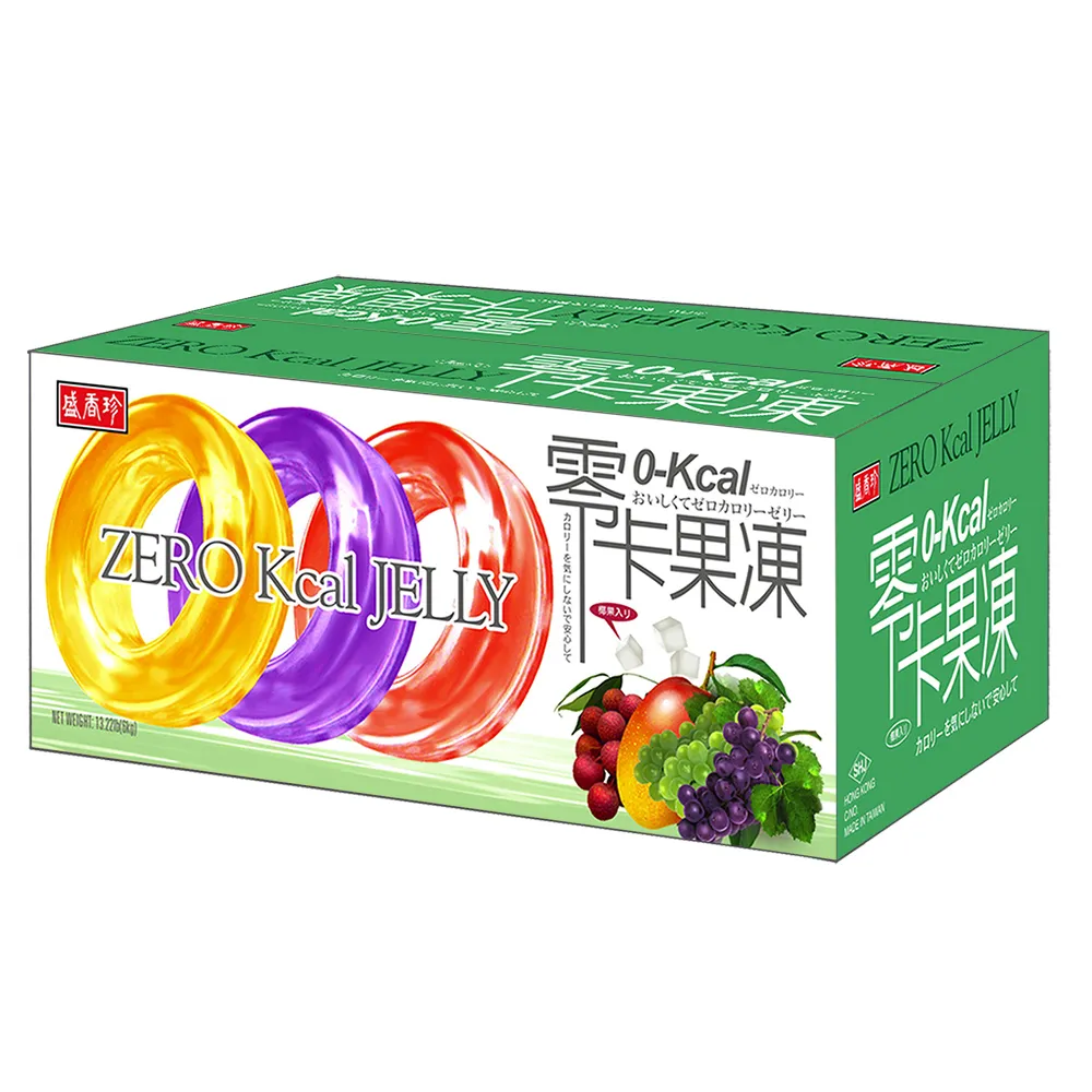 【盛香珍】零卡小果凍量販箱6kgX2箱(內有3種口味-每箱約220顆)送禮推薦 伴手禮 果凍箱 中元