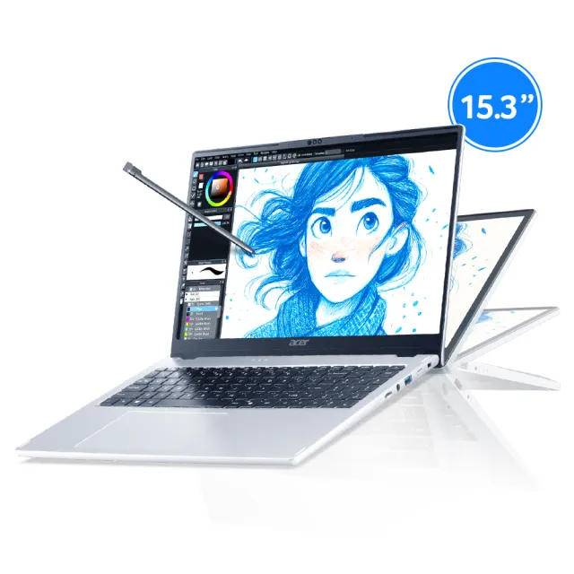 【Acer】筆電包/羅技鼠★15吋Ryzen AI 5 AI觸控翻轉筆電(Aspire Spin/ASP15-61N-R27Y/R5-330/16G/512G/W11)