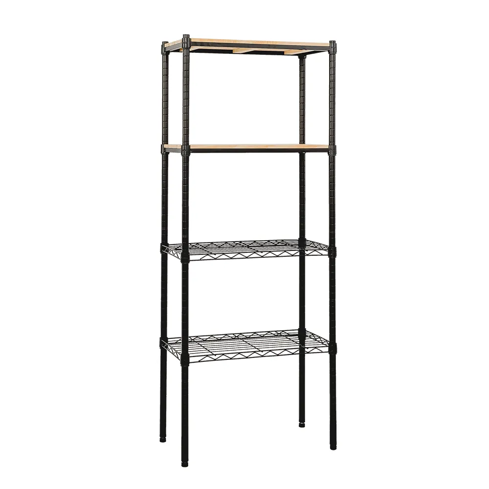 【dayneeds 日需百備】松木 60x30x180公分烤漆四層架 多款可選(木板層架/收納層架/展示架/層架/鐵架)