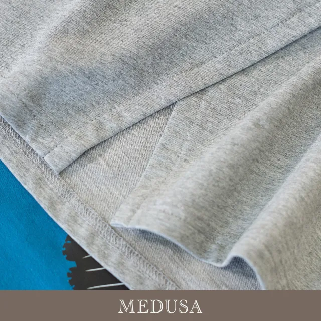 【MEDUSA 曼度莎】現貨-MEDUSA 貓咪切接休閒T恤 - 2色（M-XL）｜女短T恤 休閒穿搭 女上衣
