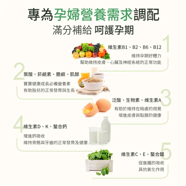 【BHK’s】孕媽咪綜合維生素錠 2盒(60粒/盒)