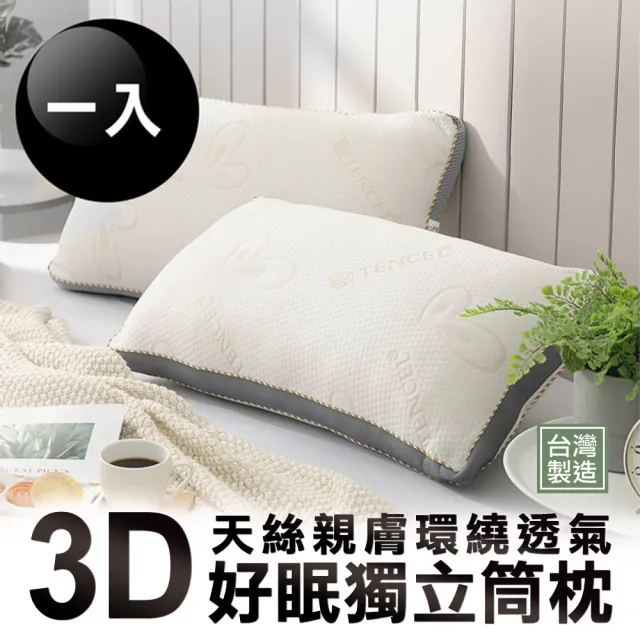 【HOYACASA 禾雅寢具】法國飯店羽絨枕/德國防螨天絲枕/獨立筒枕任選2入組(3070羽絨枕/物理防螨抗菌)