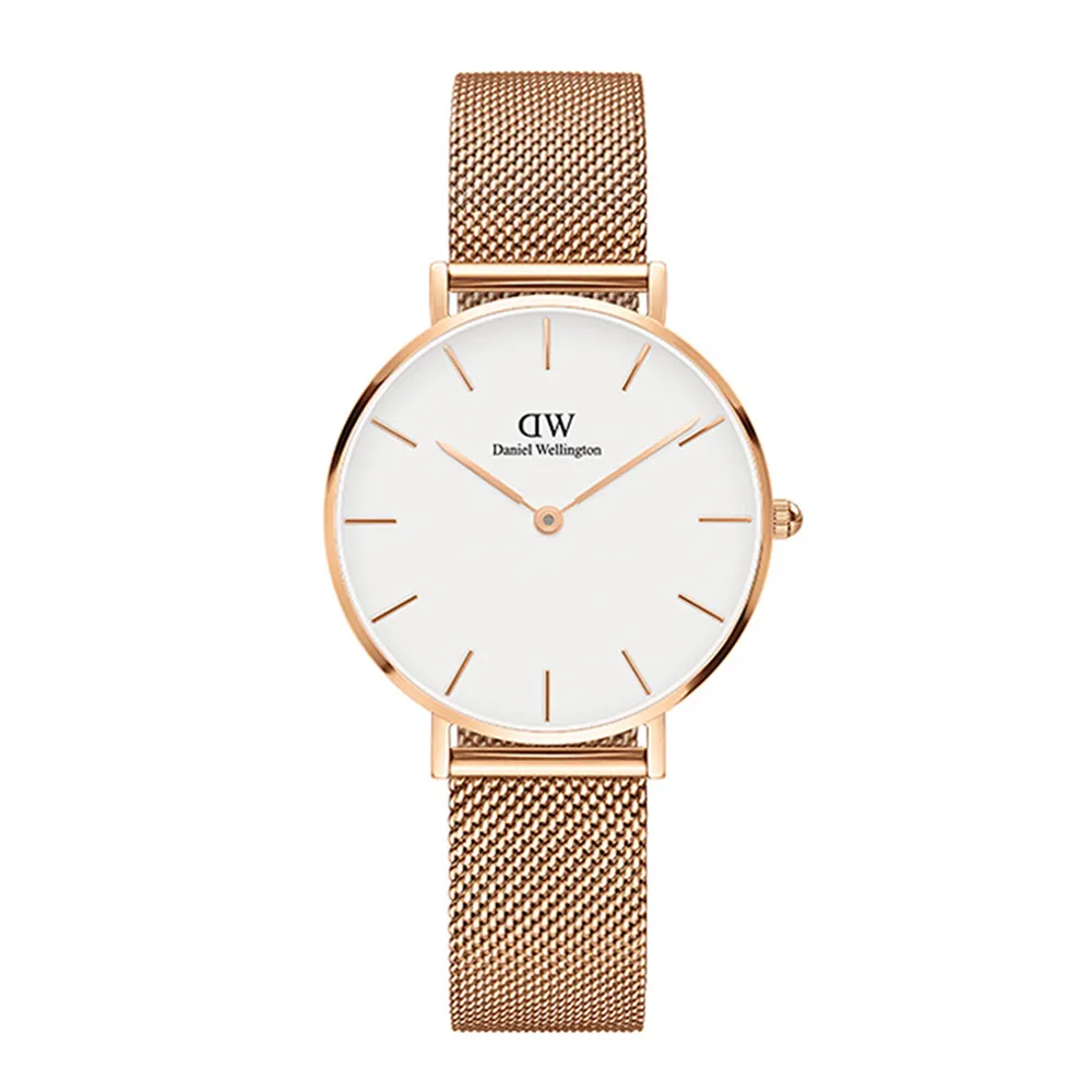 【Daniel Wellington】DW 手錶 Petite 32mm米蘭金屬錶(兩色 DW00100163)