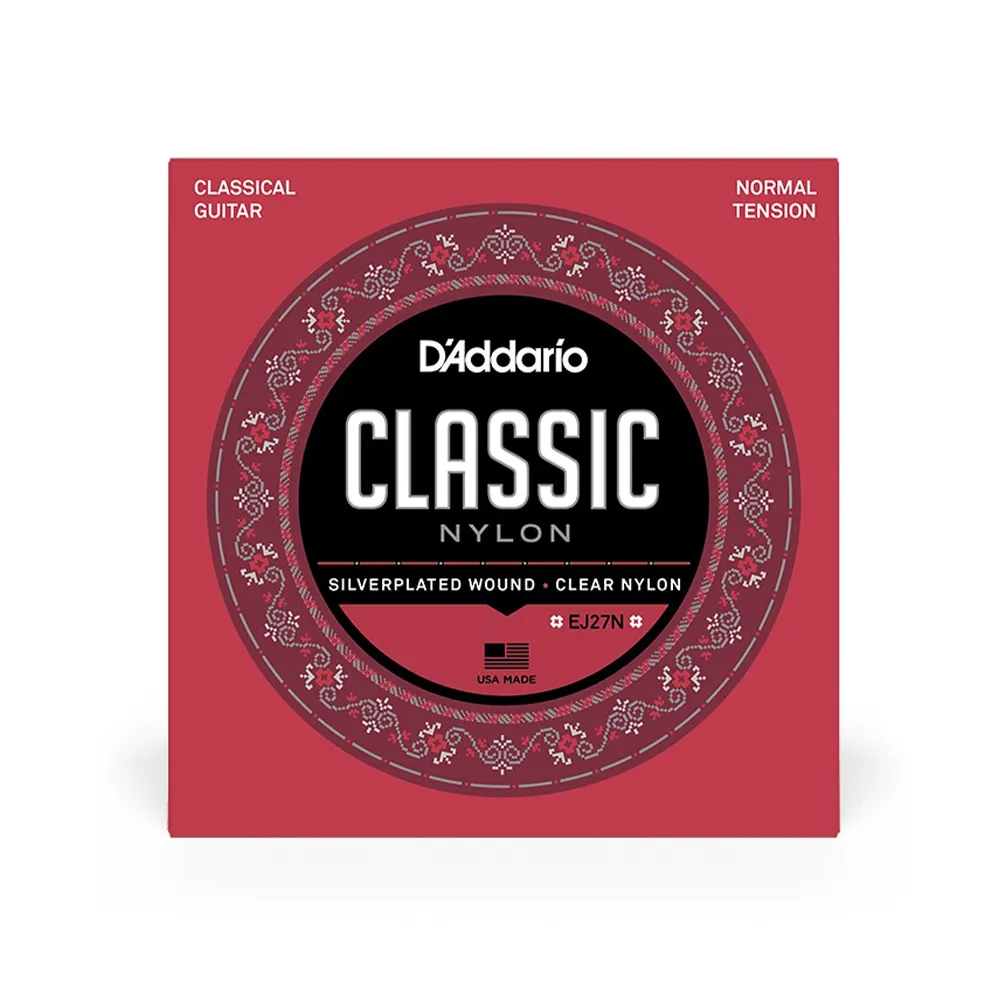 【D’Addario】EJ27N 中張力 古典吉他弦 28-43(原廠公司貨 商品保固有保障)