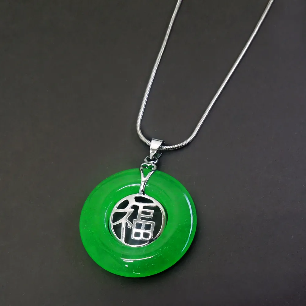 【Selene】招福圓滿翠玉項鍊(馬來玉)