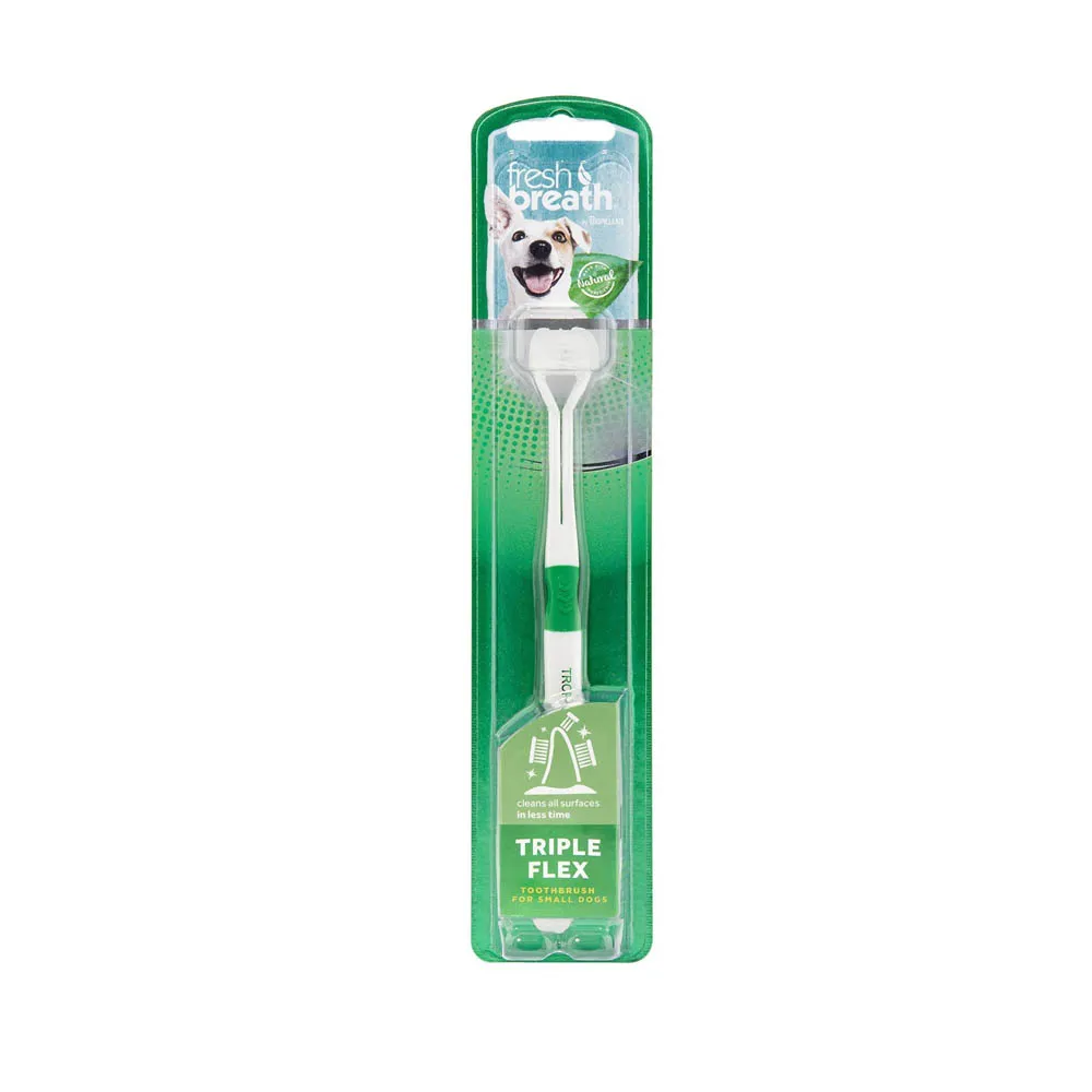 【Fresh breath 鮮呼吸】三刷頭牙刷(小型犬用)