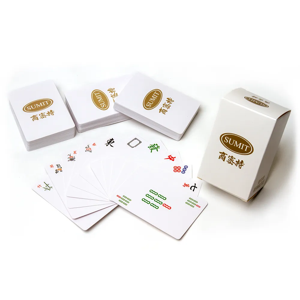 【商密特】便攜紙牌麻將(戶外桌遊必備 方便好攜帶)