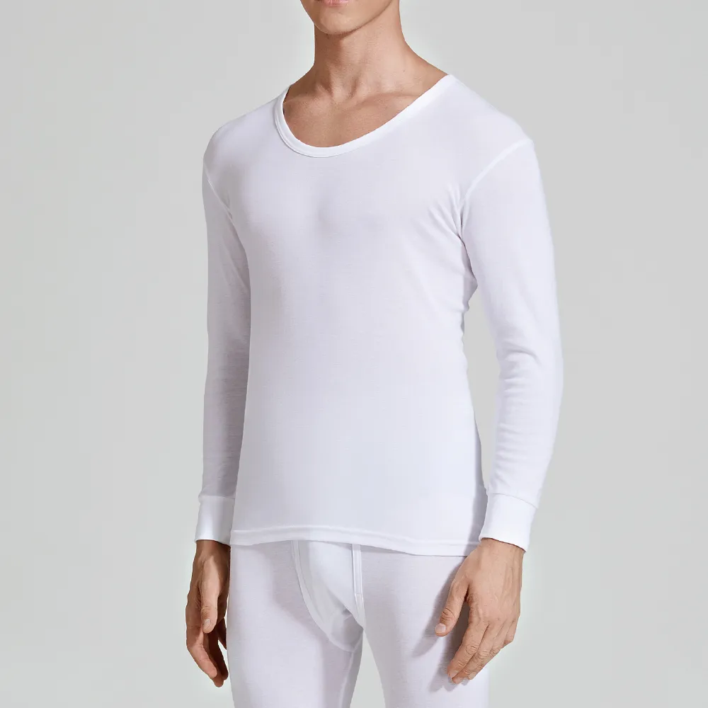 【Pincers 品麝士】男棉質U領衛生衣 保暖衣 發熱(M-XL)