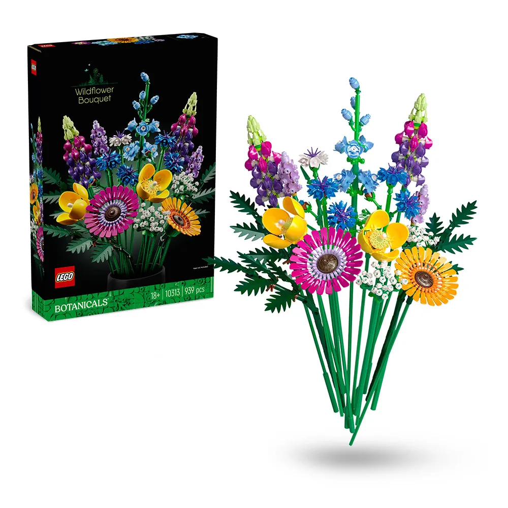 【LEGO 樂高】Botanicals 10313 野花花束(花藝 DIY 居家擺設 禮物 送禮推薦)