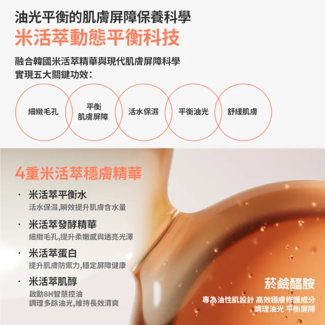 【LANEIGE 蘭芝】官方直營 米活萃穩膚洗護組(蘭芝 臉部保養 潔顏凝膠 乳液 洗面乳 )