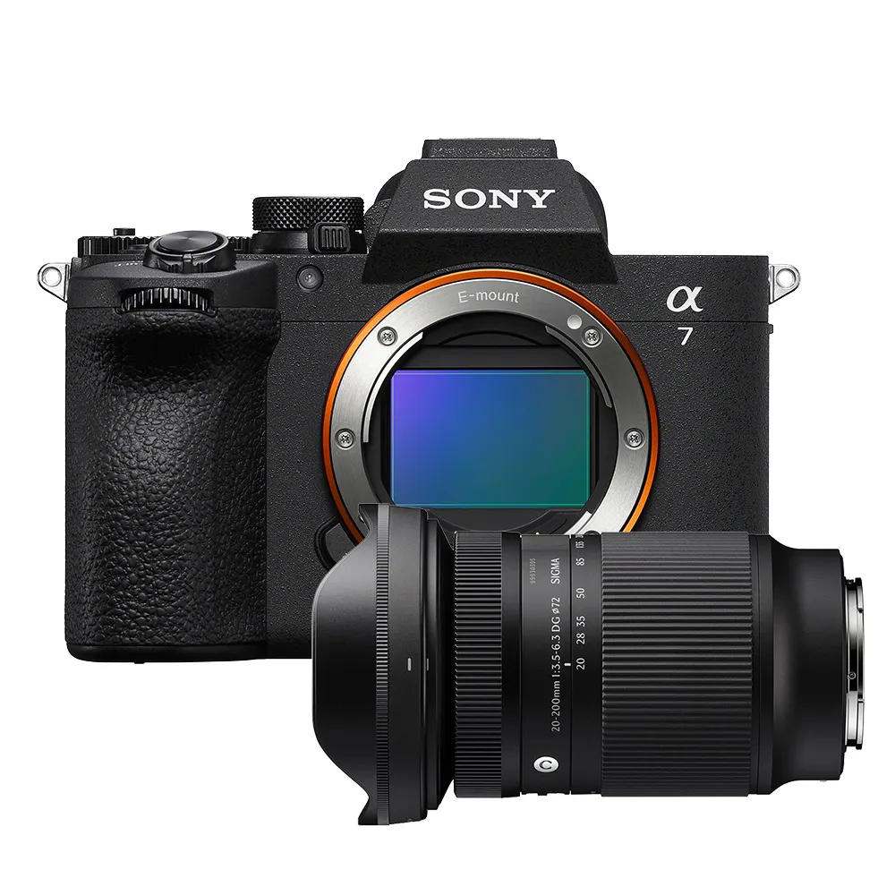 【SONY 索尼】數位單眼相機 ILCE-7M5+Sigma 20-200mm F3.5-6.3廣角望遠變焦鏡組(公司貨 保固18+6個月)
