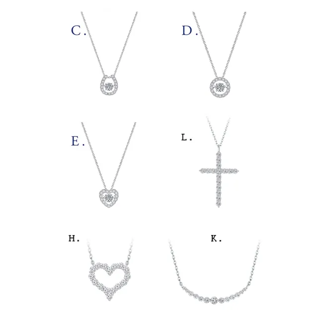 【IS DIAMOND】買一送一 50分 極美D色 滿鑽鑽石項鍊/手鍊/耳環 任選 馬蹄 十字(培育鑽石) 送天然珍珠手鍊