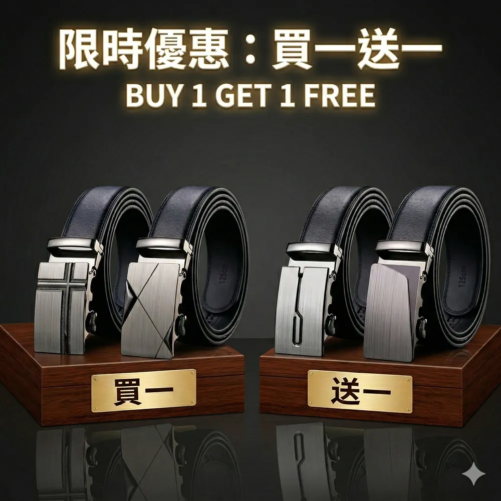 【米蘭精品】買一送一 現貨 限搶! 皮帶男腰帶商務皮帶休閒男襯衫牛仔西裝褲(商務男仕時尚配件6款73pp282)