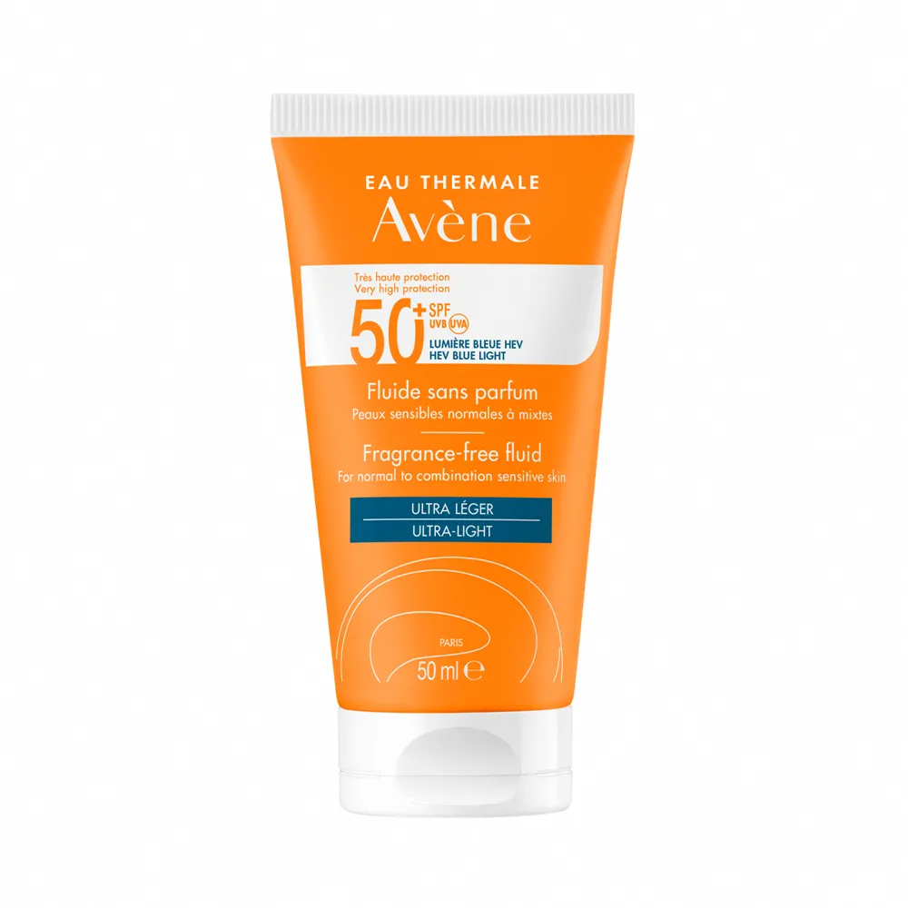即期品【Avene 雅漾】超能輕感/控油防曬液SPF50+50ml(海洋友善)