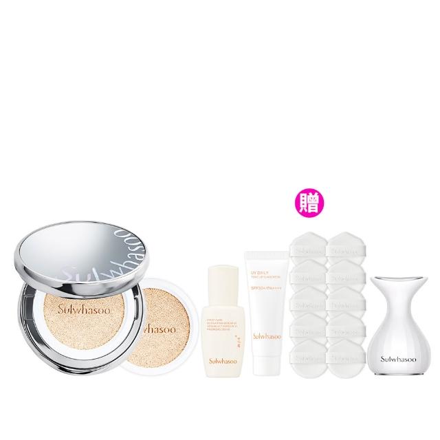 【Sulwhasoo 雪花秀】官方直營 完美珍珠光精華氣墊SPF50 一盒2蕊  (柔焦版/水亮版)