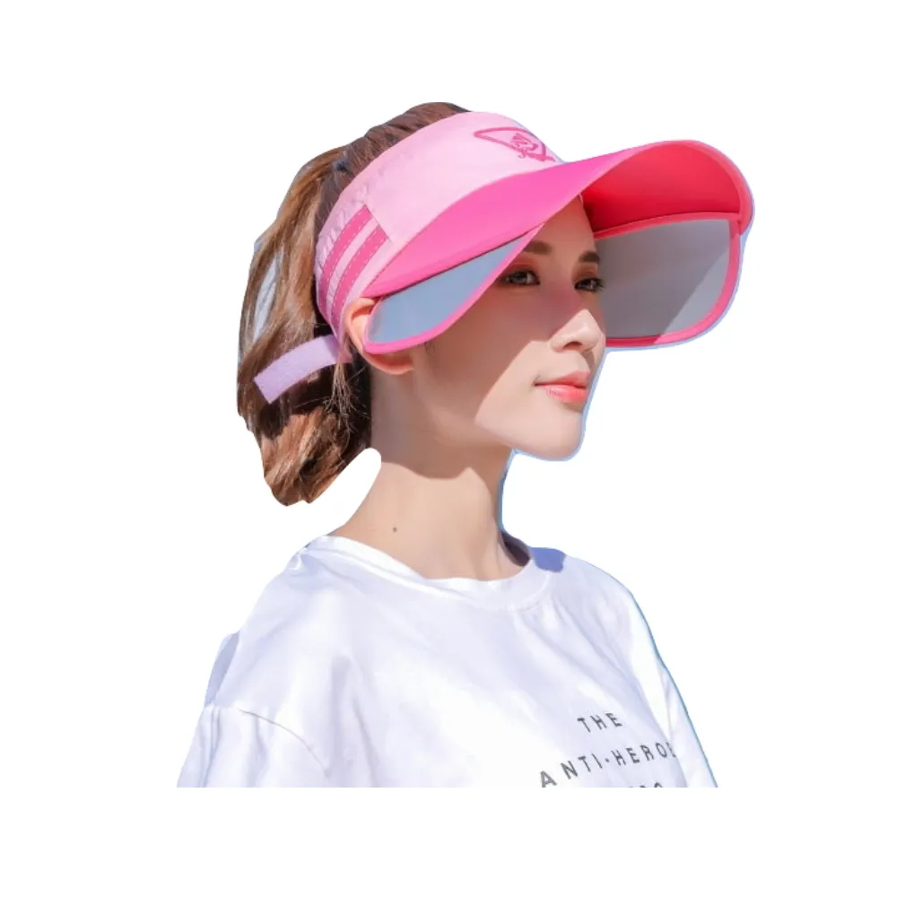 【MGSHOP】運動風帽檐伸縮空頂帽遮陽帽