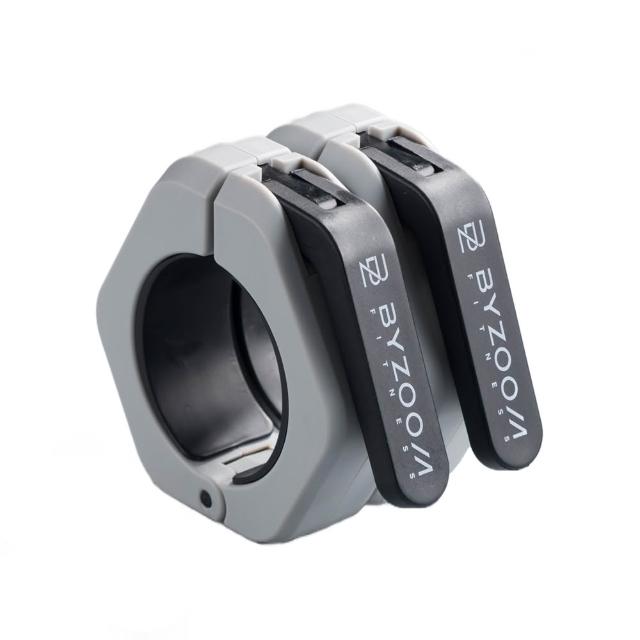 【BYZOOM FITNESS】防滑TPR內襯磁性槓鈴夾（2入）
