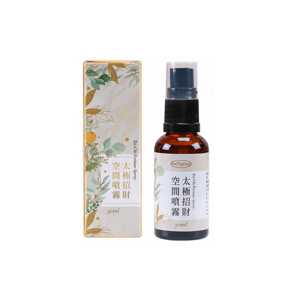 【雨揚】太極招財噴霧劑30ml(開運/招財/淨化空間/精油/檀木/琥珀/事業運)