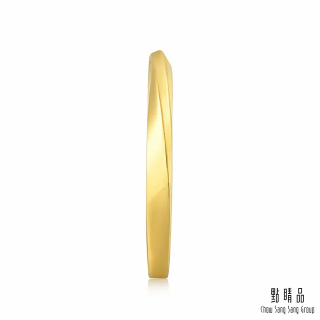 【點睛品】莫比烏斯環 黃金戒指_計價黃金(港圍06號)