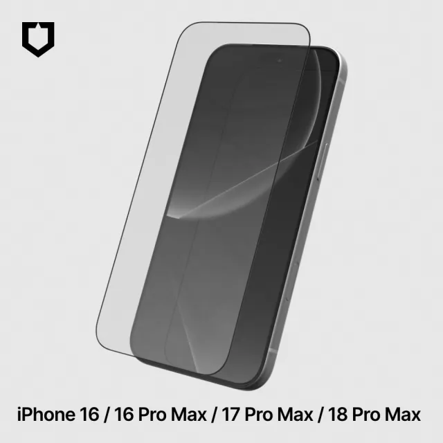 【RHINOSHIELD 犀牛盾】iPhone 18 Pro/18 Pro Max 9H鋼化玻璃抗藍光螢幕保護貼(附貼膜輔助工具)