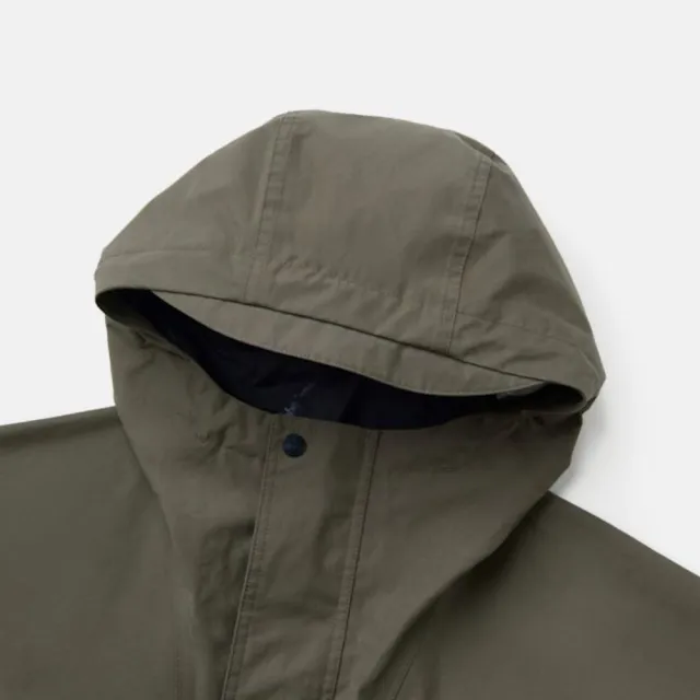【Timberland】男款褐綠色寬版Utility防水外套(0YHF7AIE)