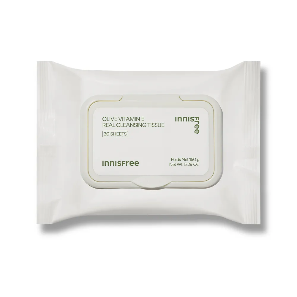 【innisfree】橄欖維他命E卸妝棉(30抽/150g)