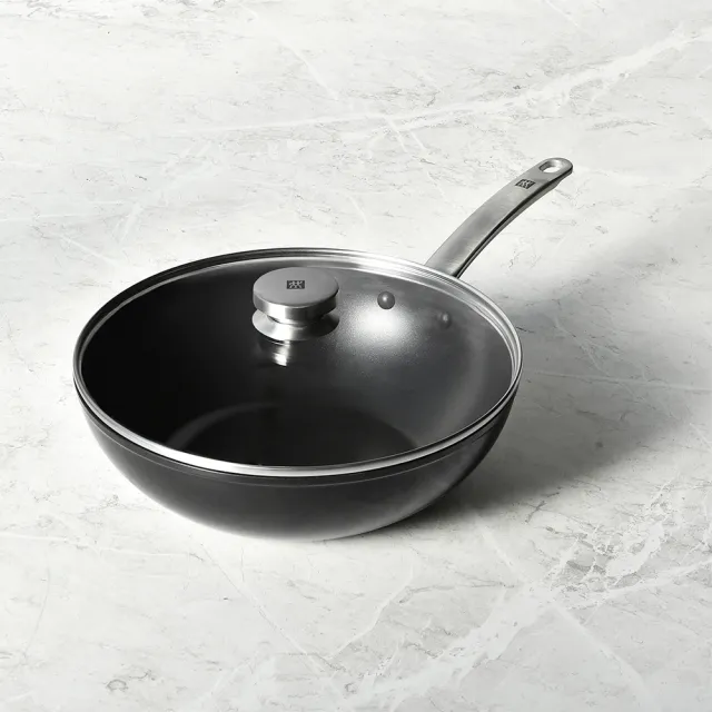 【ZWILLING 德國雙人】Enjoy不沾鍋炒鍋30cm附玻璃蓋(德國雙人牌集團官方直營)