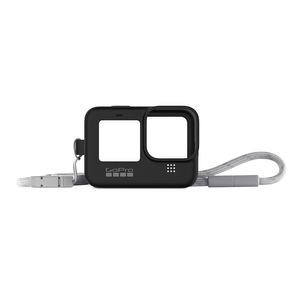 【GoPro】HERO9/10/11/12 Black 專用矽膠護套+繫繩 Sleeve + Lanyard(公司貨)
